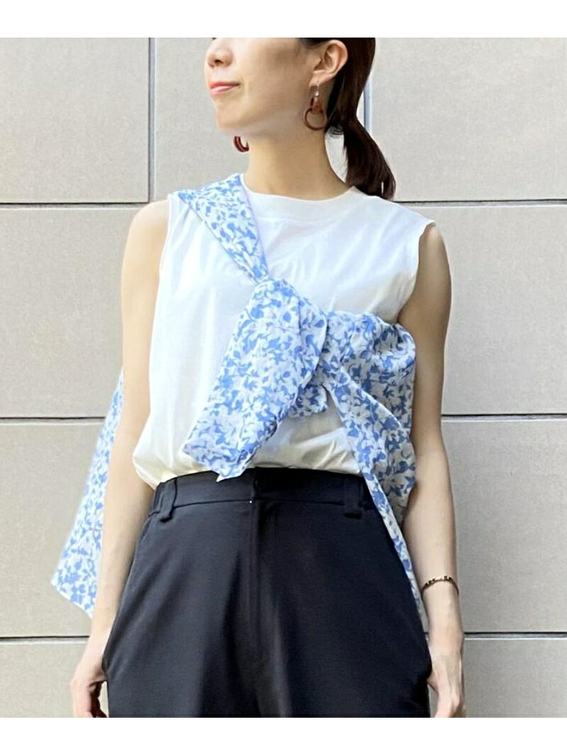 【SALE／60%OFF】SALON adam et rope' [UVケア・洗濯耐久]Prima Zymノースリーブプルオーバー サロン アダム エ ロペ トップス カットソー・Tシャツ ホワイト ブラック ベージュ カーキグリーン