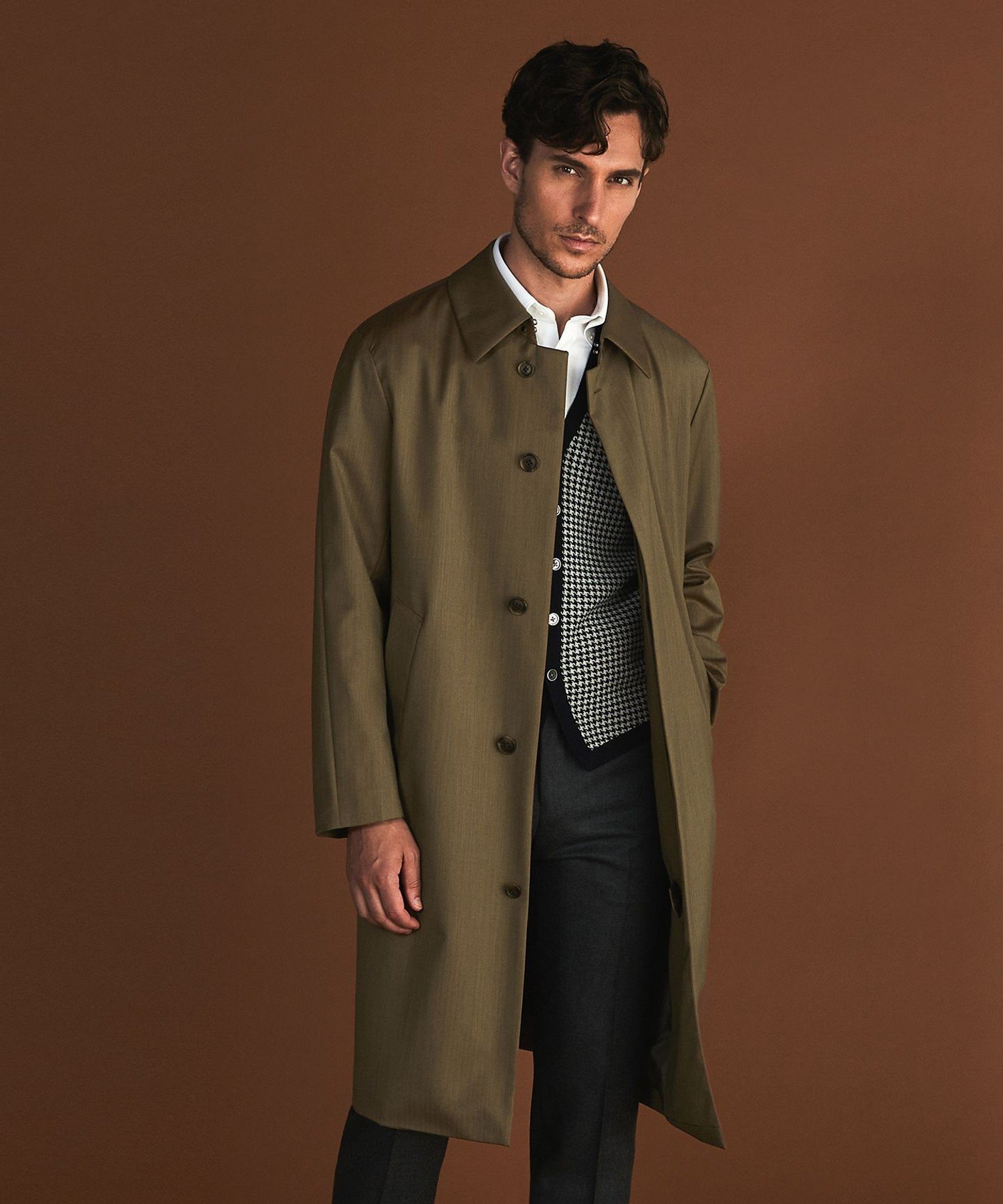 【SALE/30%OFF】GOTAIRIKU 【御幸毛織】ウエストミンスター ロングステンカラーコート ゴタイリク ジャケット・アウター ステンカラーコート ネ...