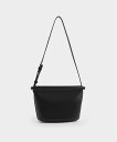【SALE/20%OFF】CHARLES & KEITH Ellis エリス バケットバッグ チャールズアンドキース バッグ ハンドバッグ ブラウン ブラック ...