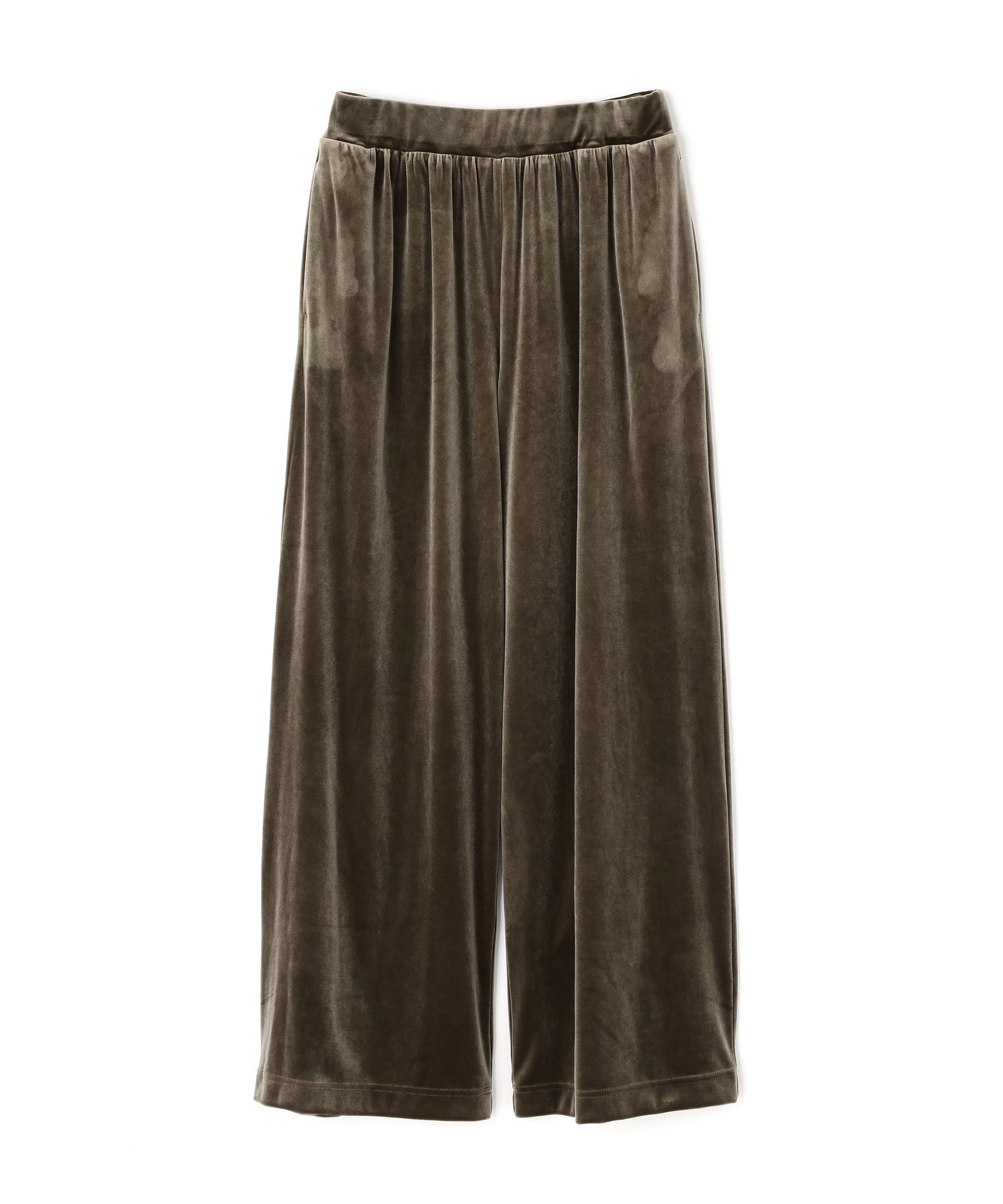 N. Natural Beauty Basic ベロアパンツ エヌ ナチュラルビューティーベーシック* パンツ その他のパンツ ブラウン ベージュ