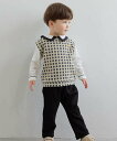 moimoln 【セットアップ】レオジャガード長袖トップス&ロングパンツ モイモルン スーツ・フォーマル セットアップスーツ ブラック【送料無料】