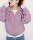 Spick & Span 《予約》K.Ayami*Sフーテッドパーカー スピックアンドスパン トップス パーカー・フーディー パープル ブラウン【送料無料】