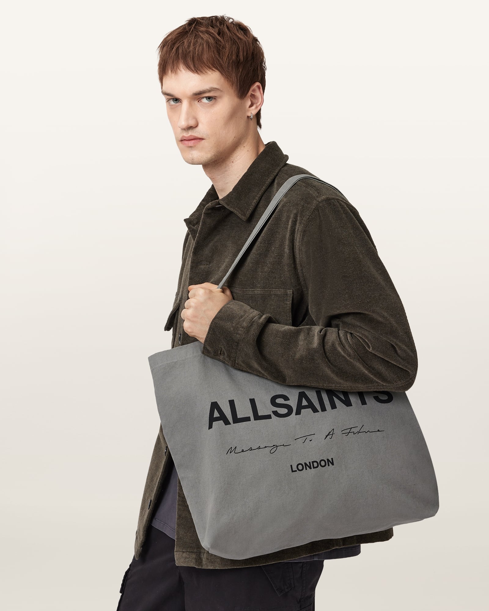 【SALE／30%OFF】ALLSAINTS (M)FUTURE TOTE オールセインツ バッグ トートバッグ グリーン【送料無料】
