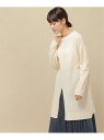 【SALE/50%OFF】ikka 前後2WAYニットチュニック イッカ トップス ニット ホワイト ブラック ベージュ
