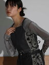 【SALE/27%OFF】RADIATE ペイズリードッキングデニムビスチェ ラシュッド トップス その他のトップス ブラック【送料無料】