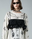 PRANK PROJECT フェザーペプラムビスチェ / Feather Peplum Bustier プランク プロジェクト トップス その他のトップス ホワ...