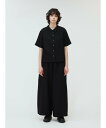 mizuiro ind mizuiro ind ポプリンワイドイージーパンツ マーコート パンツ その他のパンツ グレー ネイビー ベージュ ブラック【送料無料...