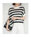 qualite 透かしガータースクエアニット カリテ トップス カットソー・Tシャツ グリーン ホワイト ベージュ ブルー【送料無料】