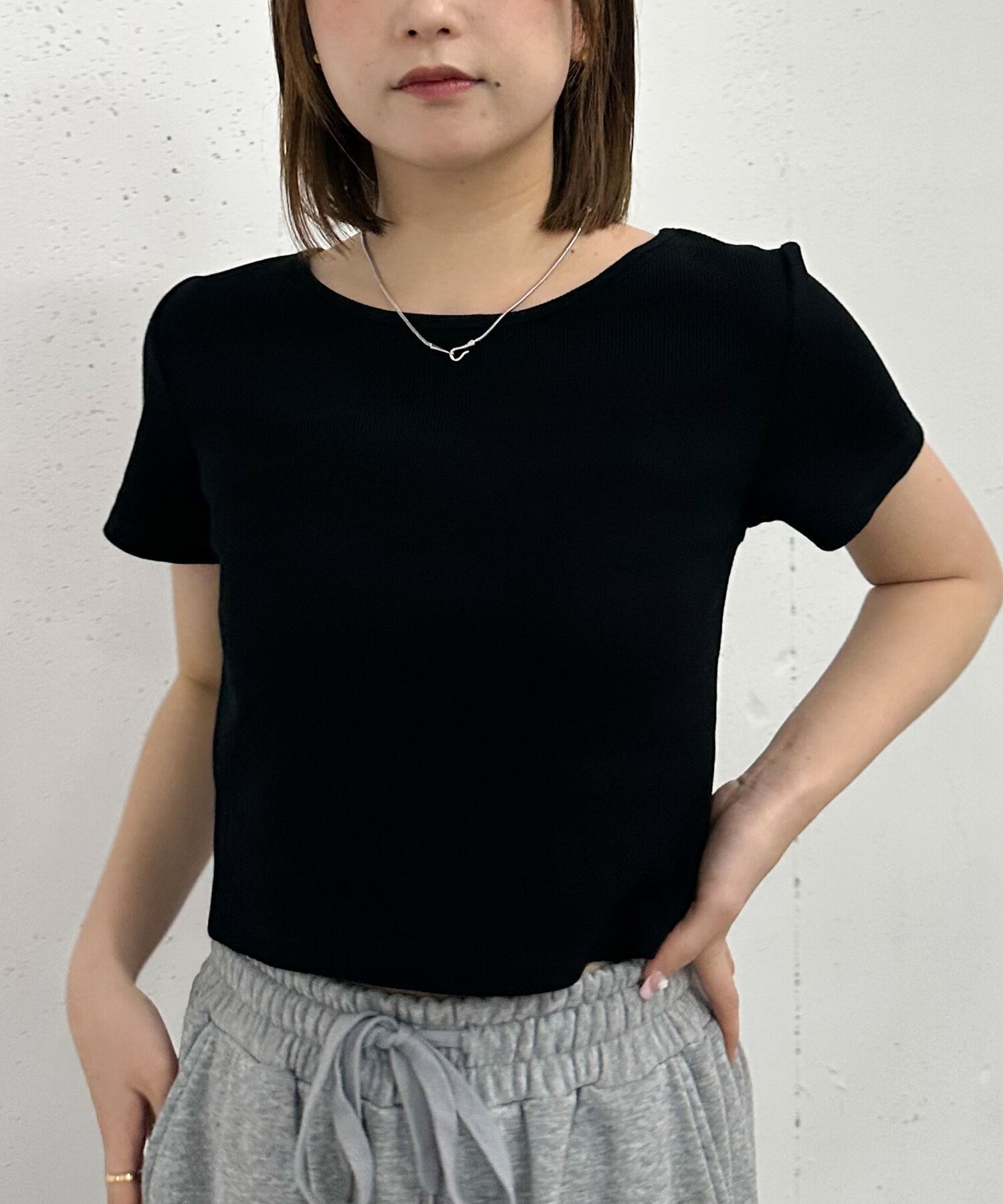 【SALE／20%OFF】archives ネームテレコTee アルシーヴ トップス カットソー・Tシャツ ネイビー ブラック ホワイト グレー ピンク