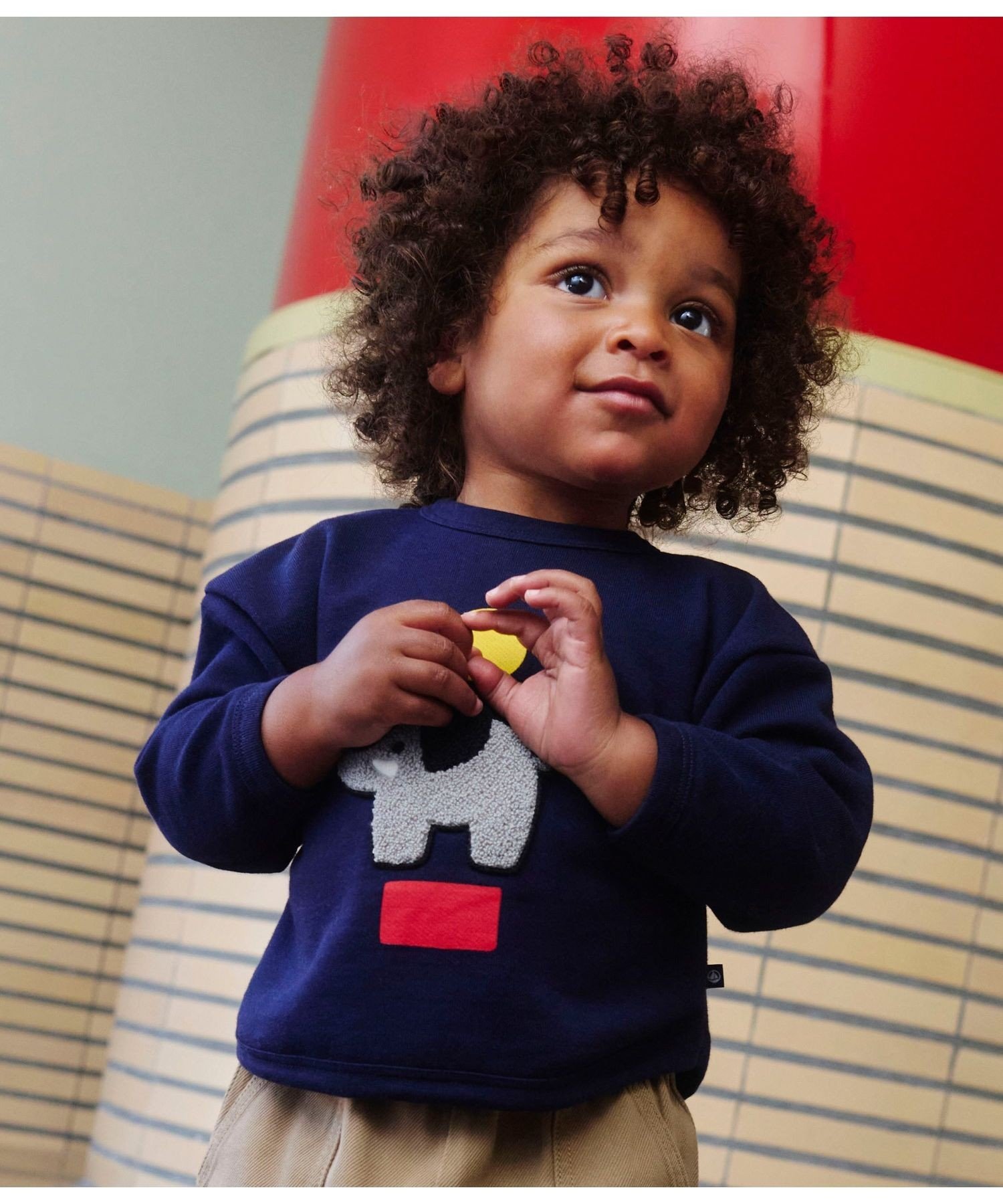 PETIT BATEAU スウェットプルオーバー プチバトー トップス スウェット・トレーナー ブルー【送料無料】