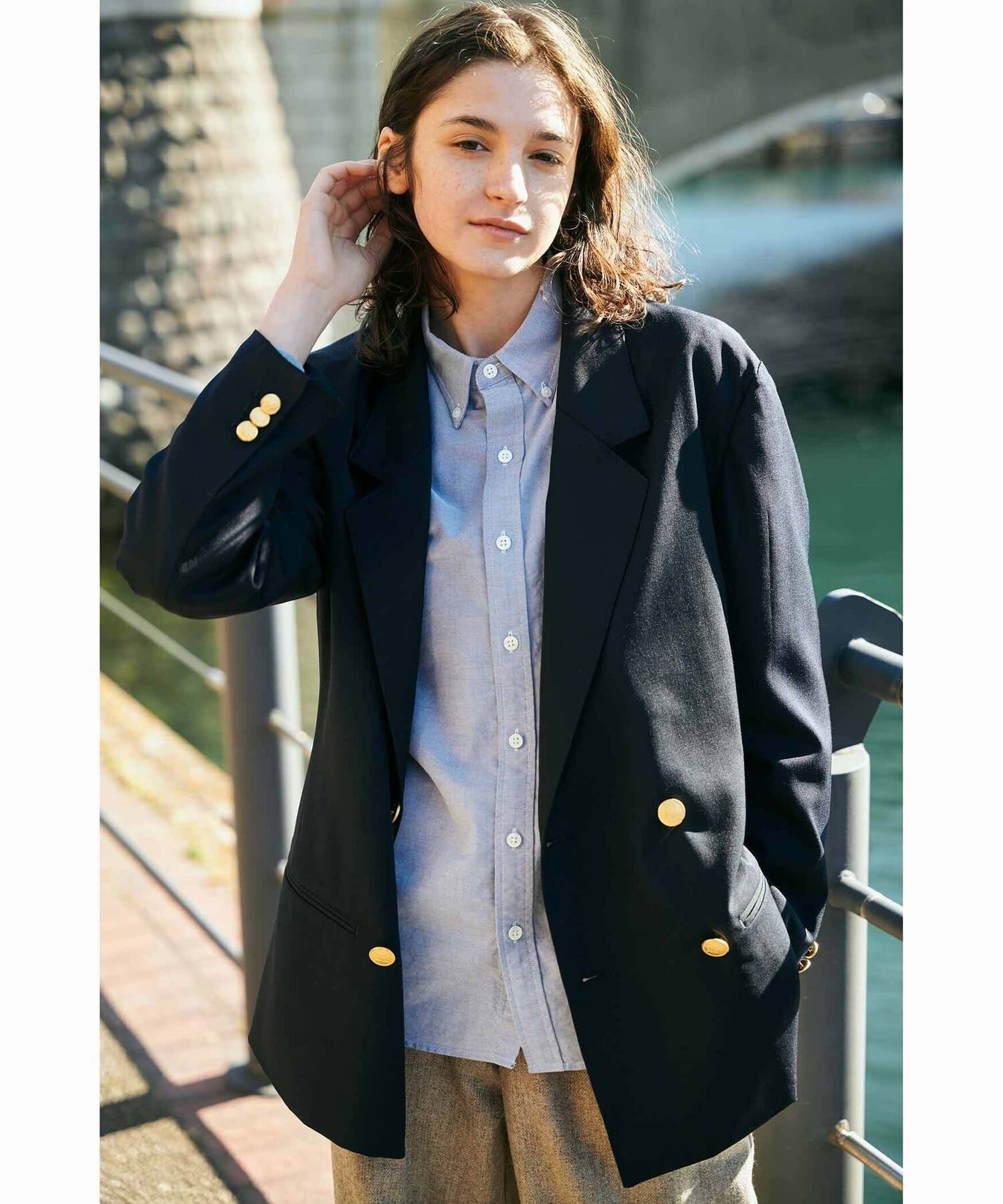 Bshop Gymphlex ｜ ダブルブレストジャケット WOMEN ビショップ ジャケット・アウター テーラードジャ..