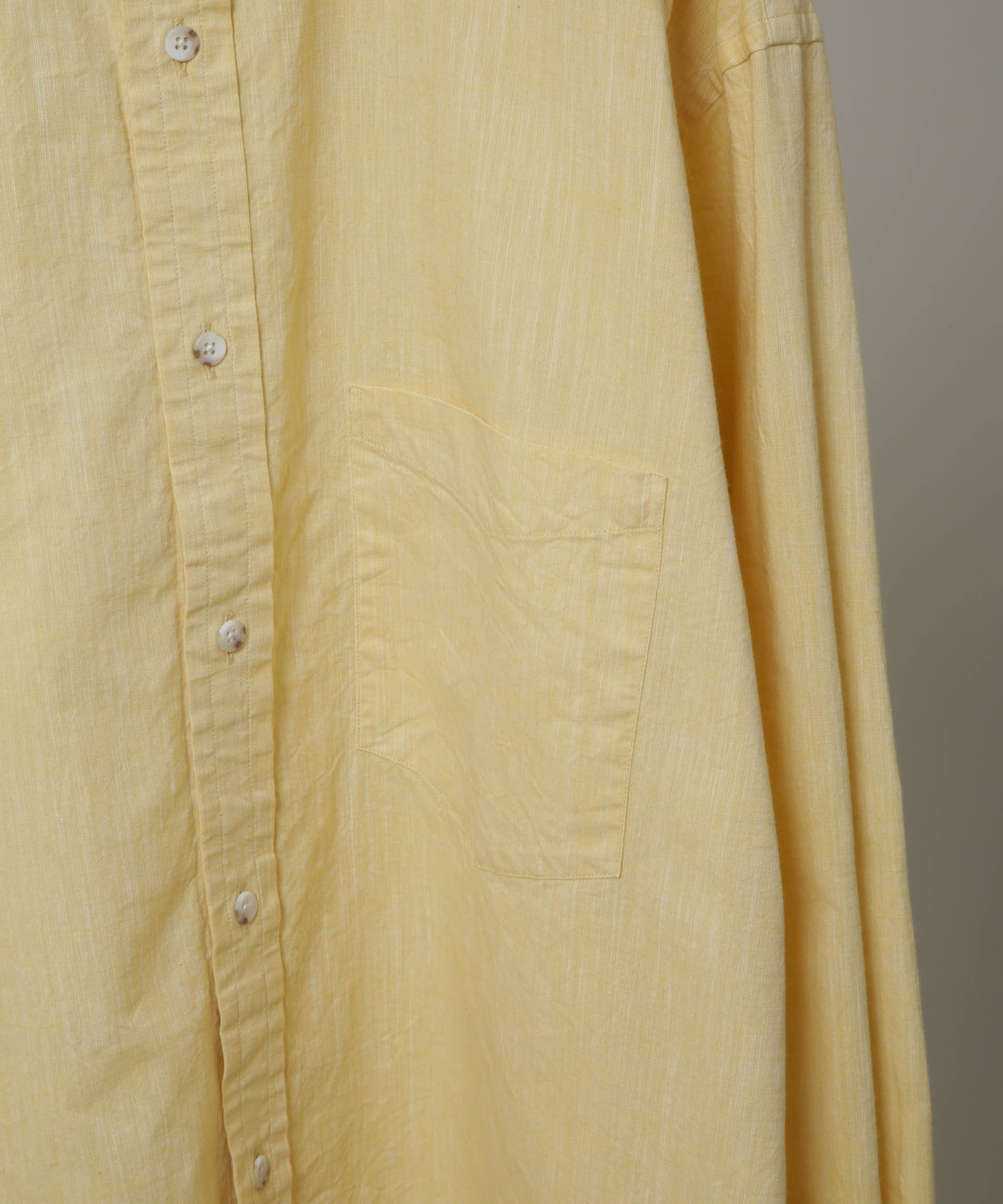 NANO universe Marvine Pontiak Shirt Makers/Italian Collar SH ナノユニバース トップス シャツ・ブラウス イエロー