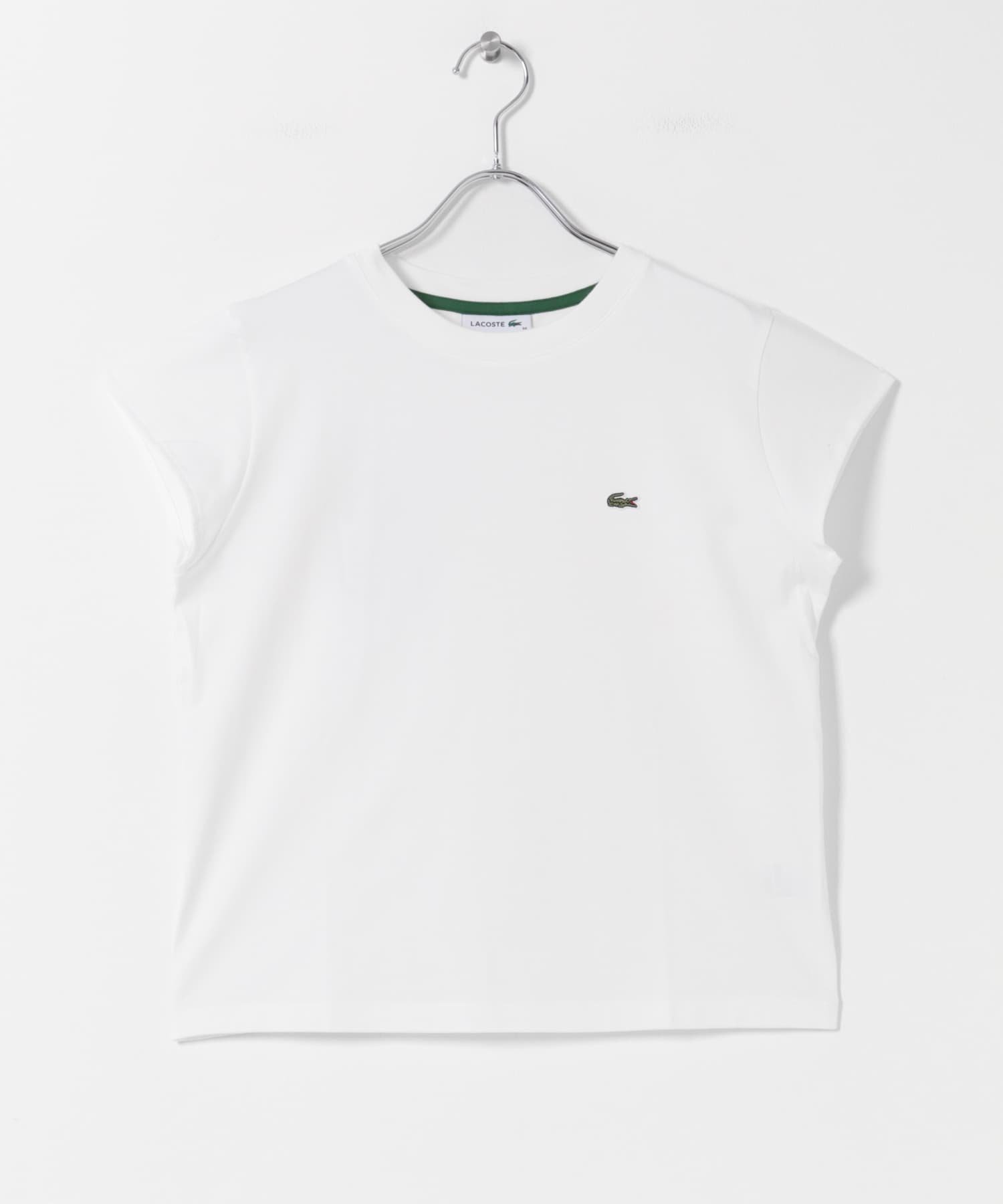 LACOSTE キャップスリーブTシャツ アーバンリサーチドアーズ トップス カットソー・Tシャツ ブラック ホワイト