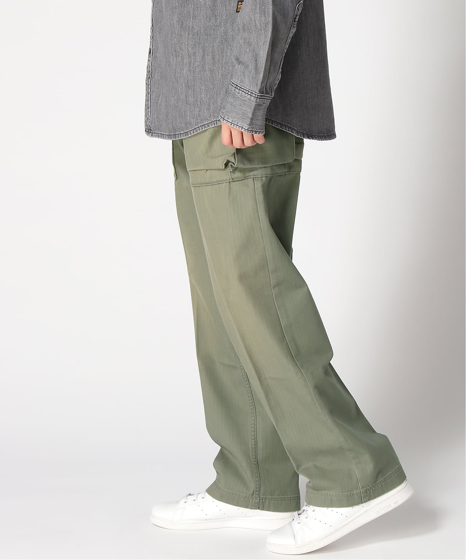 (M)High Pkt Pant ジースターロゥ パンツ その他のパンツ カーキグリーン