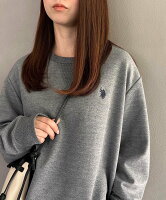 U.S. POLO ASSN. U.S. POLO ASSN./【別注】ワンポイントロゴ ダブルフェイススウェット ポロ POLO セットアップセブン トップス スウェット・トレーナー ブラック グレー ネイビー レッド ホワイト