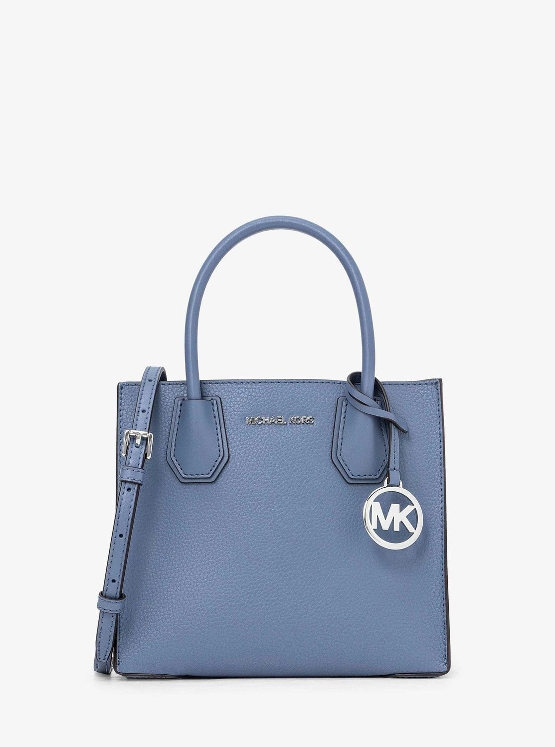 【SALE／70%OFF】MICHAEL KORS MERCER ショッパートート クロスボディ ミディアム マイケル・コース バッグ ショルダーバッグ ブルー【送料無料】