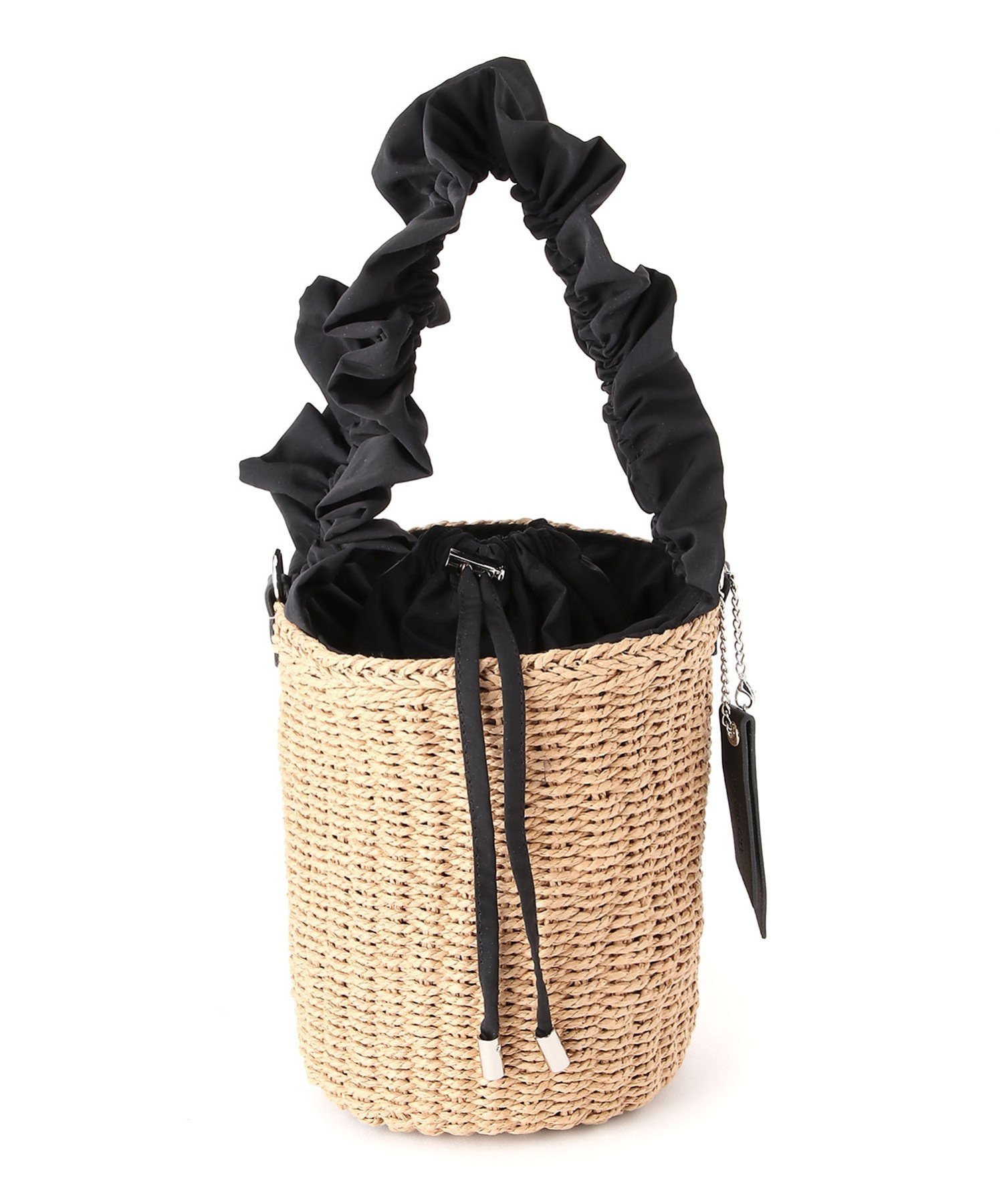 Marie-Louise (W)RUFFLE HANDLE BASKET マリー・ルイーズ バッグ かごバッグ ブラック グリーン オレンジ パープル【送料無料】のサムネイル