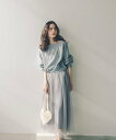 【SALE/40%OFF】NATURAL BEAUTY BASIC オフショル裏毛トップス&チュールスカート ナチュラルビューティベーシック スーツ・フォーマル...