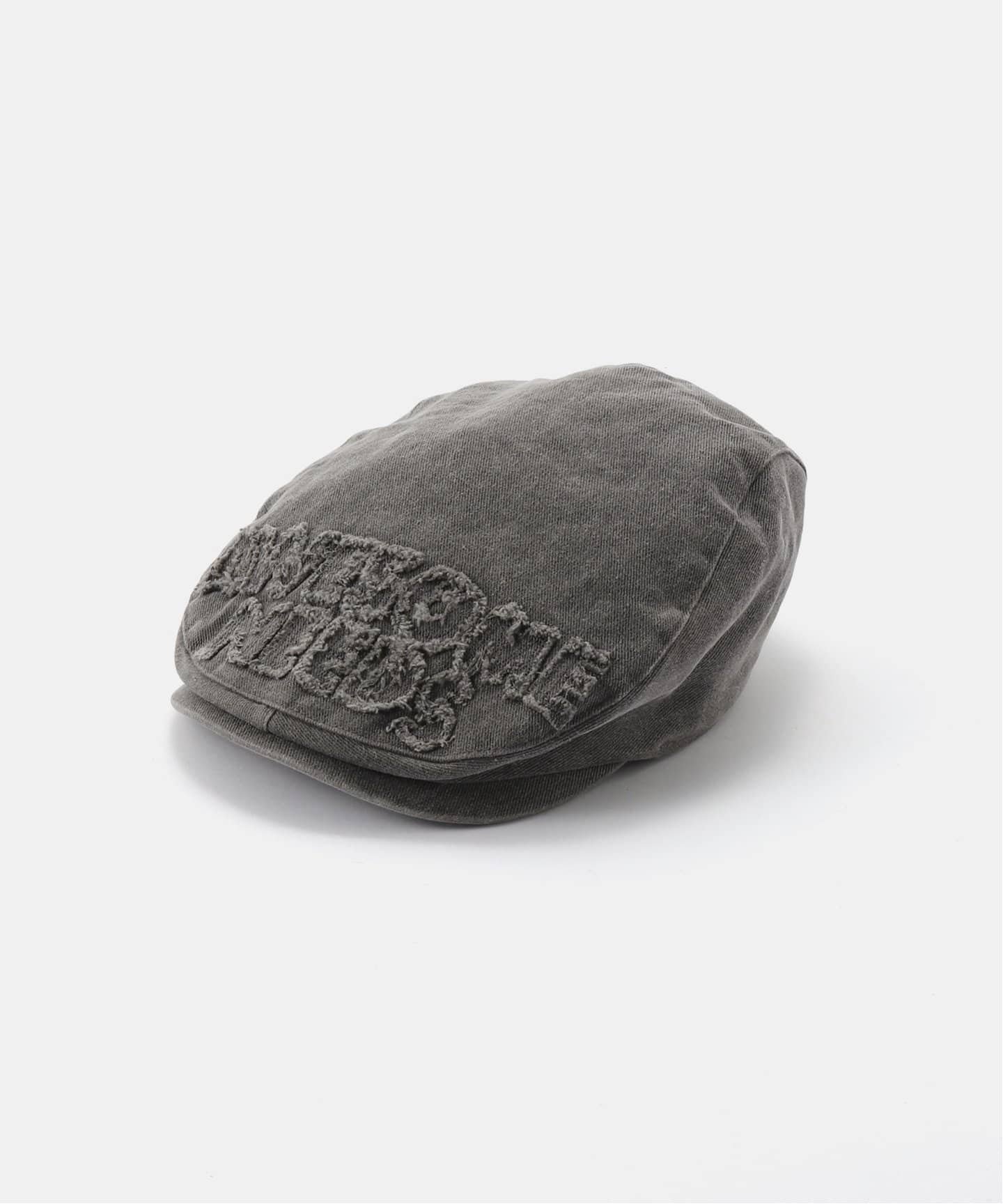 U by SPICK&SPAN AWESOME NEEDS/ オーサムニーズ CLASSIC HUNTING CAP DAMAG ユーバイスピックアンドスパン 帽子 ハンチング・ベレー帽 ベージュ ブラック【送料無料】