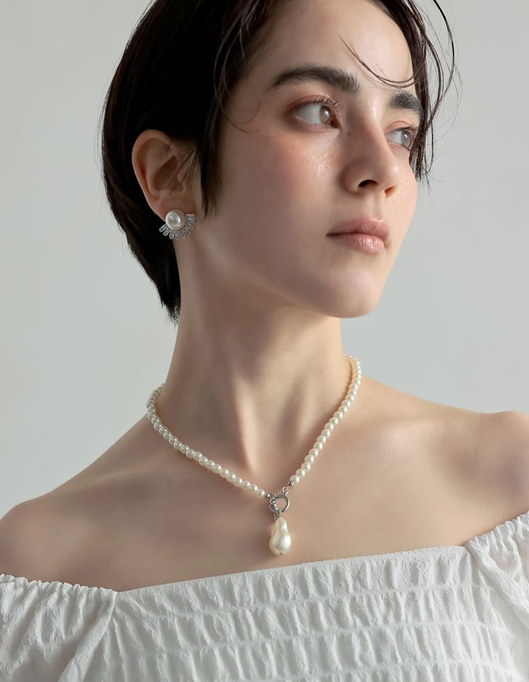 MEISM ワンフェイクパールデザインピアス リエディ アクセサリー・腕時計 ピアス ゴールド シルバー stylife-15053276 Rakuten Fashion サンプル画像3