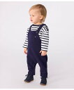 PETIT BATEAU サロペット プチバトー オールインワン・オーバーオール オーバーオール・サロペット ブルー【送料無料】