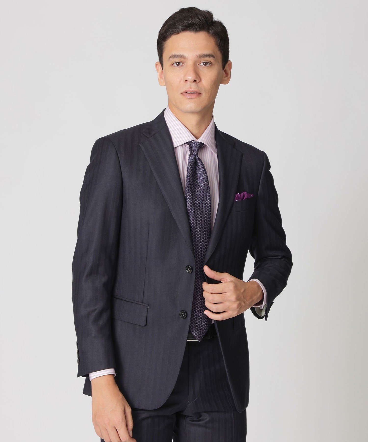 Paul Stuart 【Nikkei magazine掲載】【EASTGATE MODEL】カシミヤブレンド ストライプ柄スーツ ポール・スチュアート スーツ...