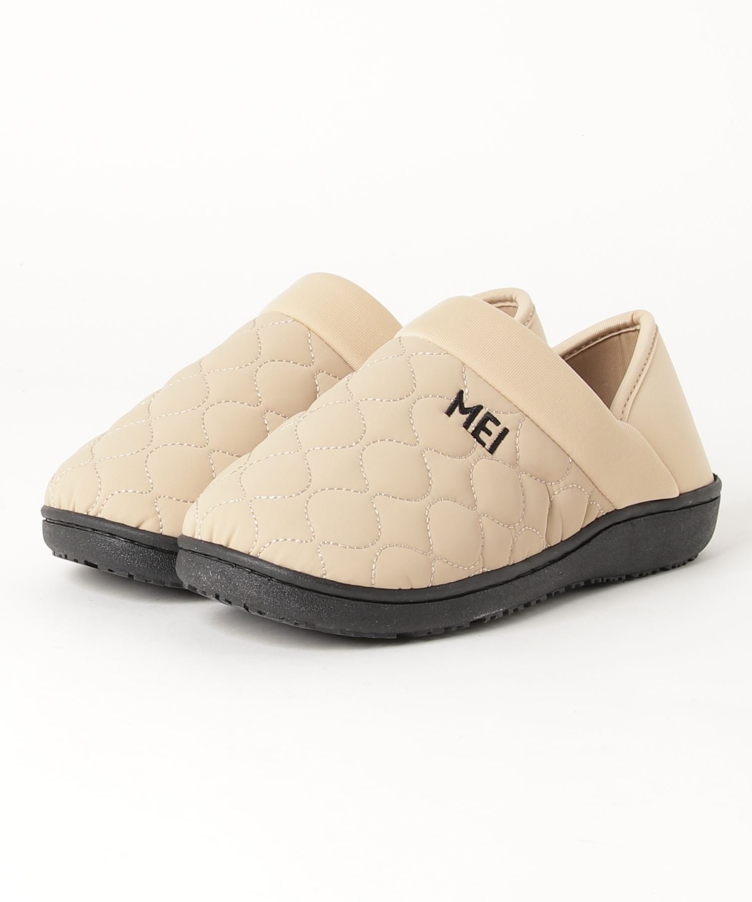 【SALE/20%OFF】MEI MEI/ワンマイルルームサンダル/スリッポン/キルティングモックシューズ/防寒サンダル セットアップセブン シューズ・靴 スリッポン ブラック ブラウン