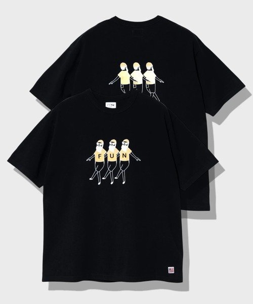 GSC MENS SELECT modem design/モデムデザイン USATee -trioおじさん- (MENS) ゴースローキャラバン トップス カットソー・Tシャツ ベージュ ブラック【送料無料】