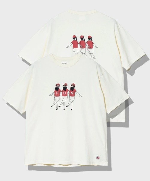 GSC MENS SELECT modem design/モデムデザイン USATee -trioおじさん- (MENS) ゴースローキャラバン トップス カットソー Tシャツ ベージュ ブラック【送料無料】