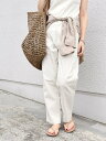 SHIPS WOMEN 《一部追加予約》 ベーシック ベイカー パンツ 24SS ◆ シップス パンツ その他のパンツ ホワイト グレー ブラック ベージュ グリーン【送料無料】