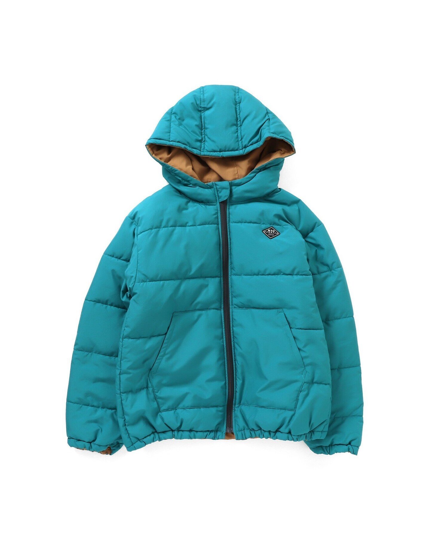 【SALE／50%OFF】BREEZE NET別注ふわ軽リバーシブルアウター(Jr) エフオーオンラインストア ジャケット・アウター ダウンジャケット・ダウンベスト ブルー シルバー オレンジ カーキグリーン グレーのサムネイル