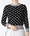 【SALE/29%OFF】MISS J ミス ジェイ MISS J 【セットアップ対応】幾何ジャカード ニットプルオーバー ミスジェイ トップス ニット ブラッ...