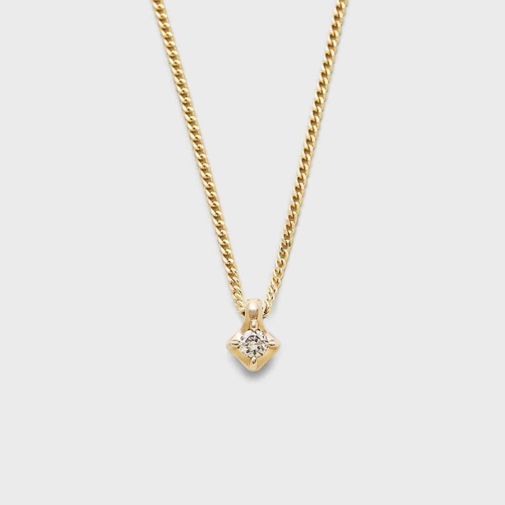 NOJESS K10ダイヤモンドネックレス(0.03ct) ノジェス アクセサリー・腕時計 ネックレス【送料無料】