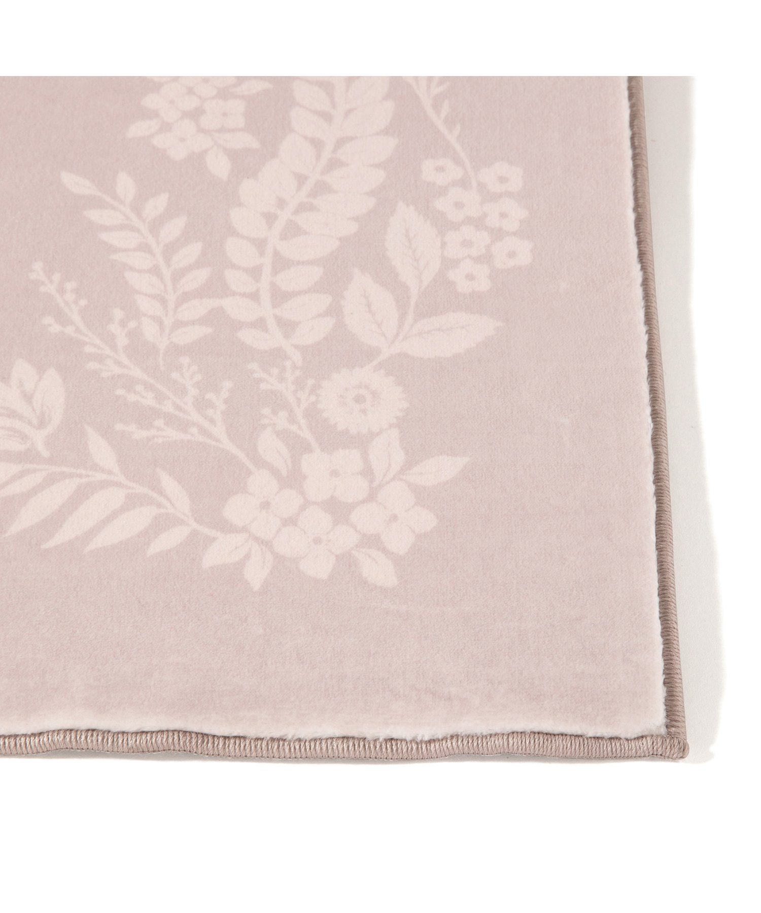 デザインプリントラグ フレームフラワー S