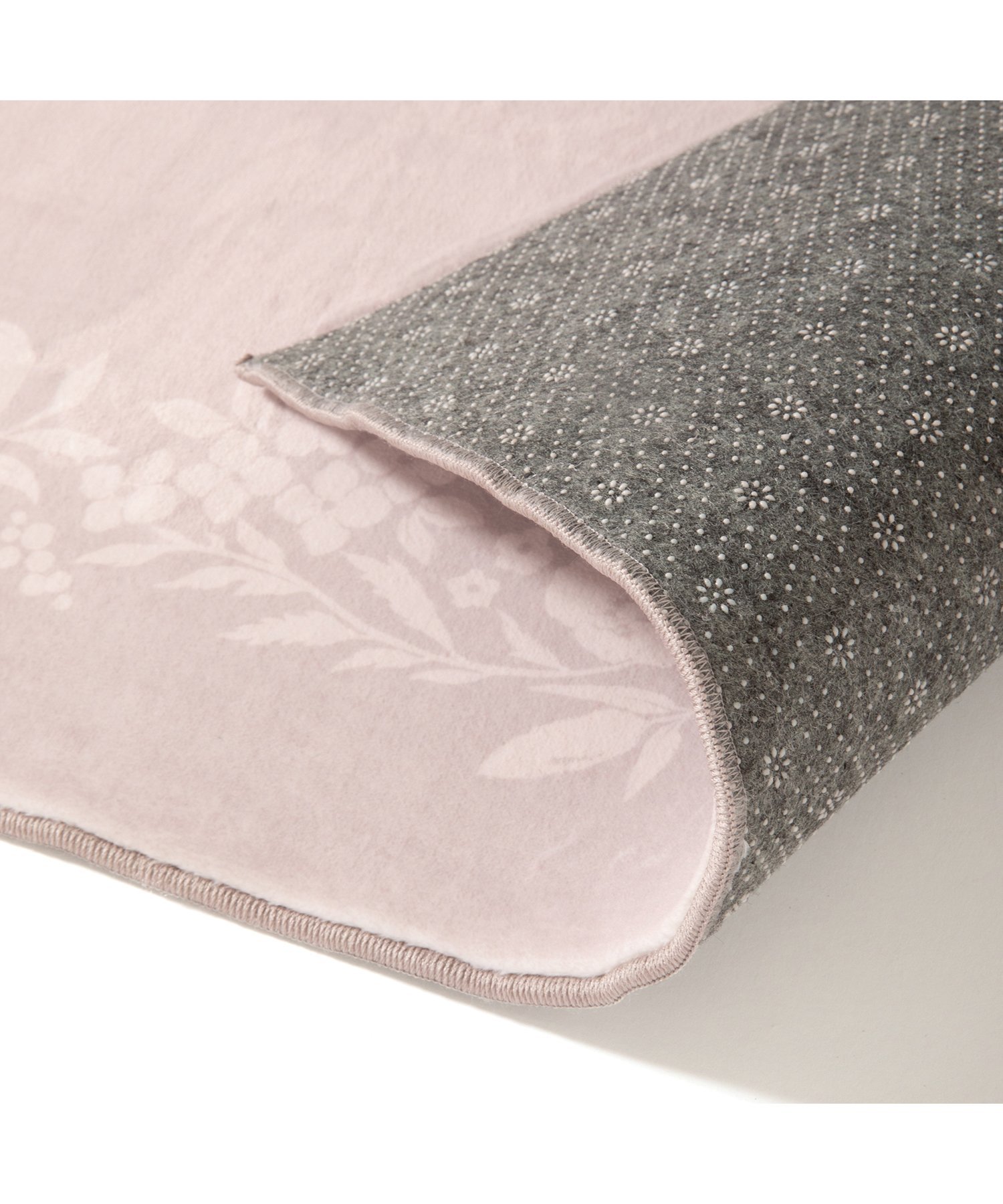 デザインプリントラグ フレームフラワー S