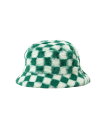 【SALE/40%OFF】B:MING by BEAMS チェッカー柄 ファー ハット ビームス アウトレット 帽子 ハット ブラウン グリーン