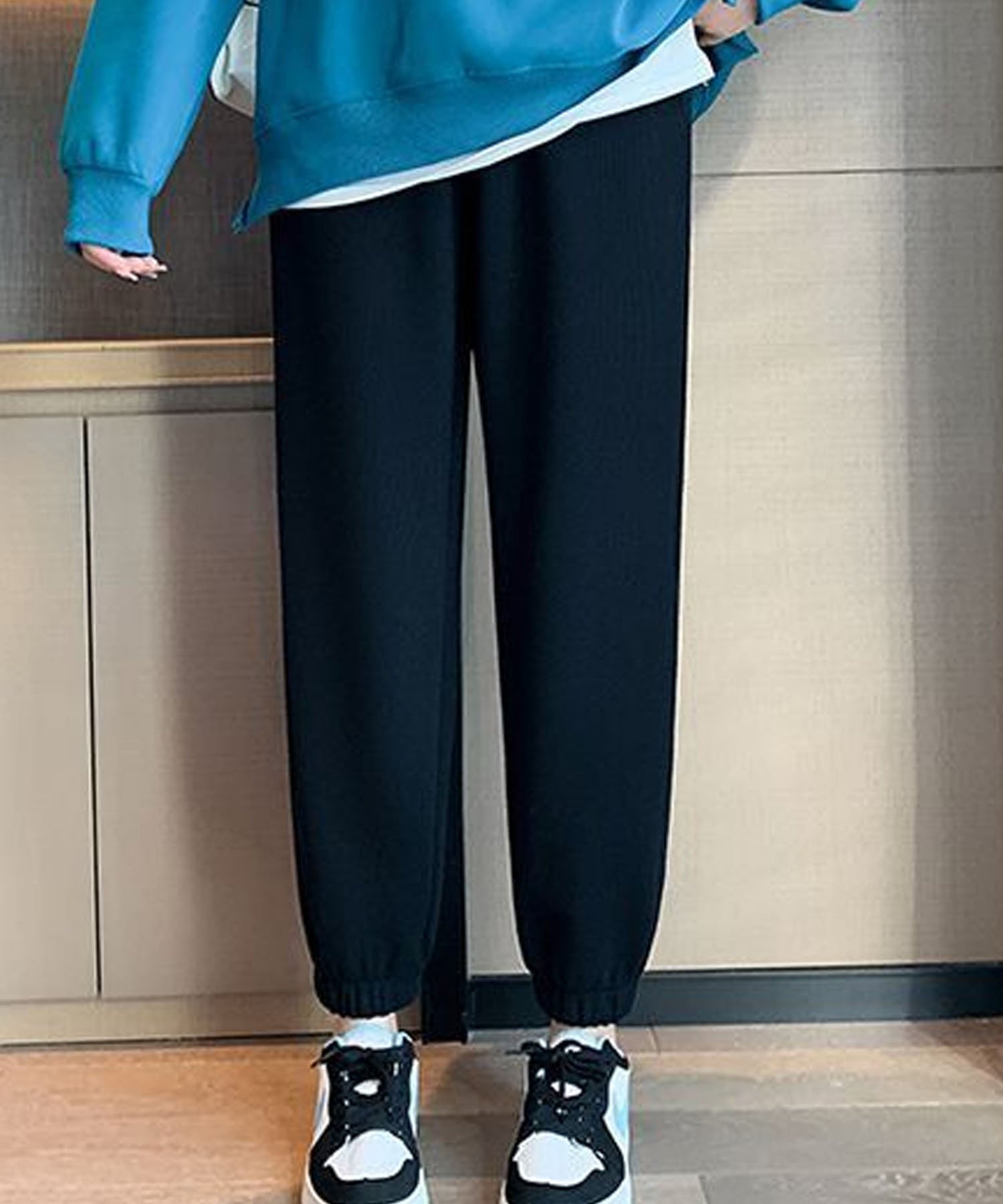【SALE／56%OFF】Dewlily 【Dewlily】裏起毛スウェットパンツ アミュレット パンツ ジャージ・スウェットパンツ ブラック グレー
