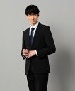 COMME CA MEN 【セットアップ対応】尾州織り ポリエステルストレッチ ヘリンボーン ジャケット コムサメン スーツ・フォーマル スーツジャケット ネイ...