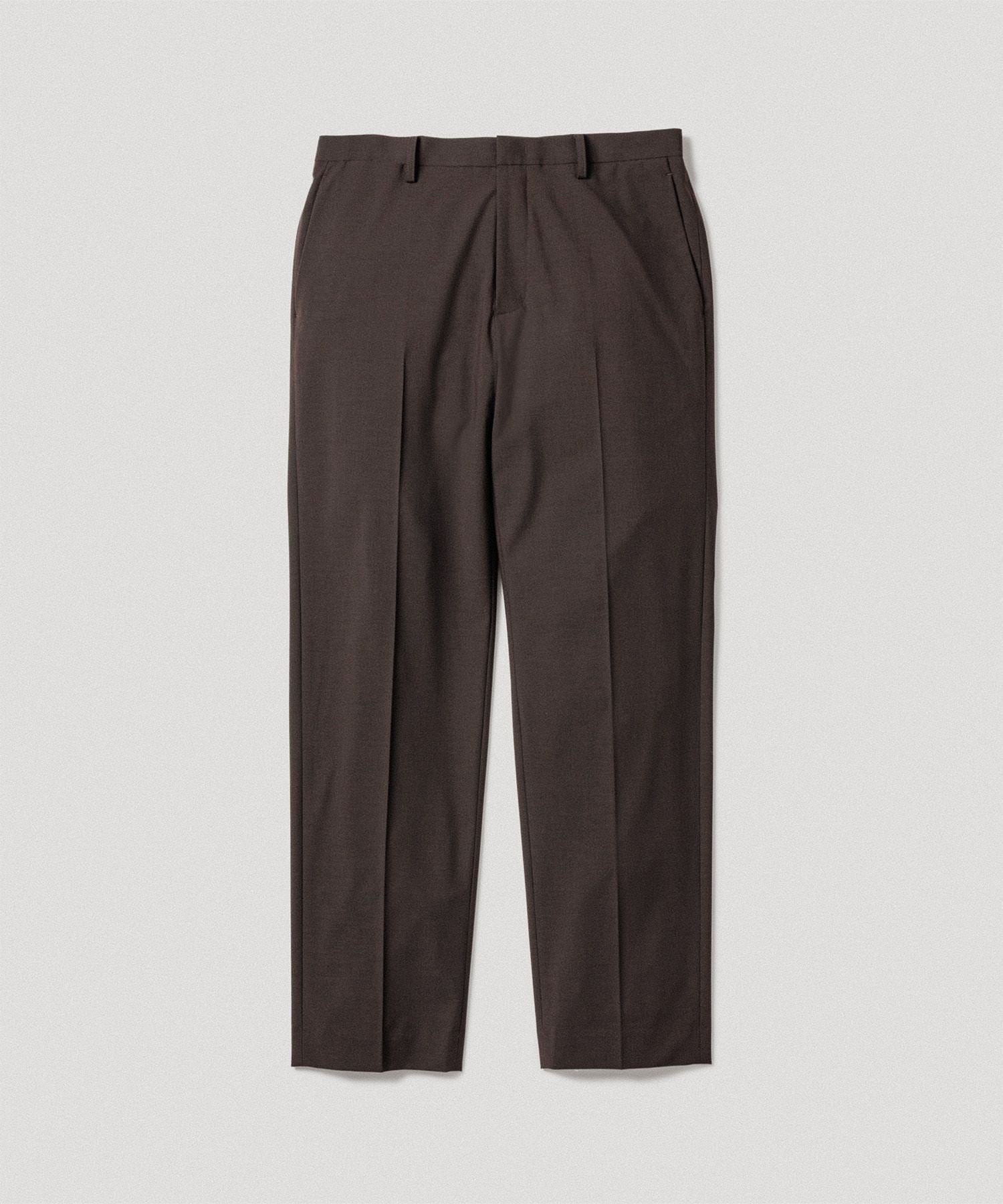 【SALE／70%OFF】ADAM ET ROPE' HOMME テーパード スラックス / セットアップ対応 アダムエロペ パンツ スラックス・ドレスパンツ ブラック ブラウン【送料無料】