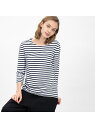 【SALE/30%OFF】LACOSTE 7分袖ボーダーTシャツ ラコステ カットソー【RBA_S】【RBA_E】【送料無料】