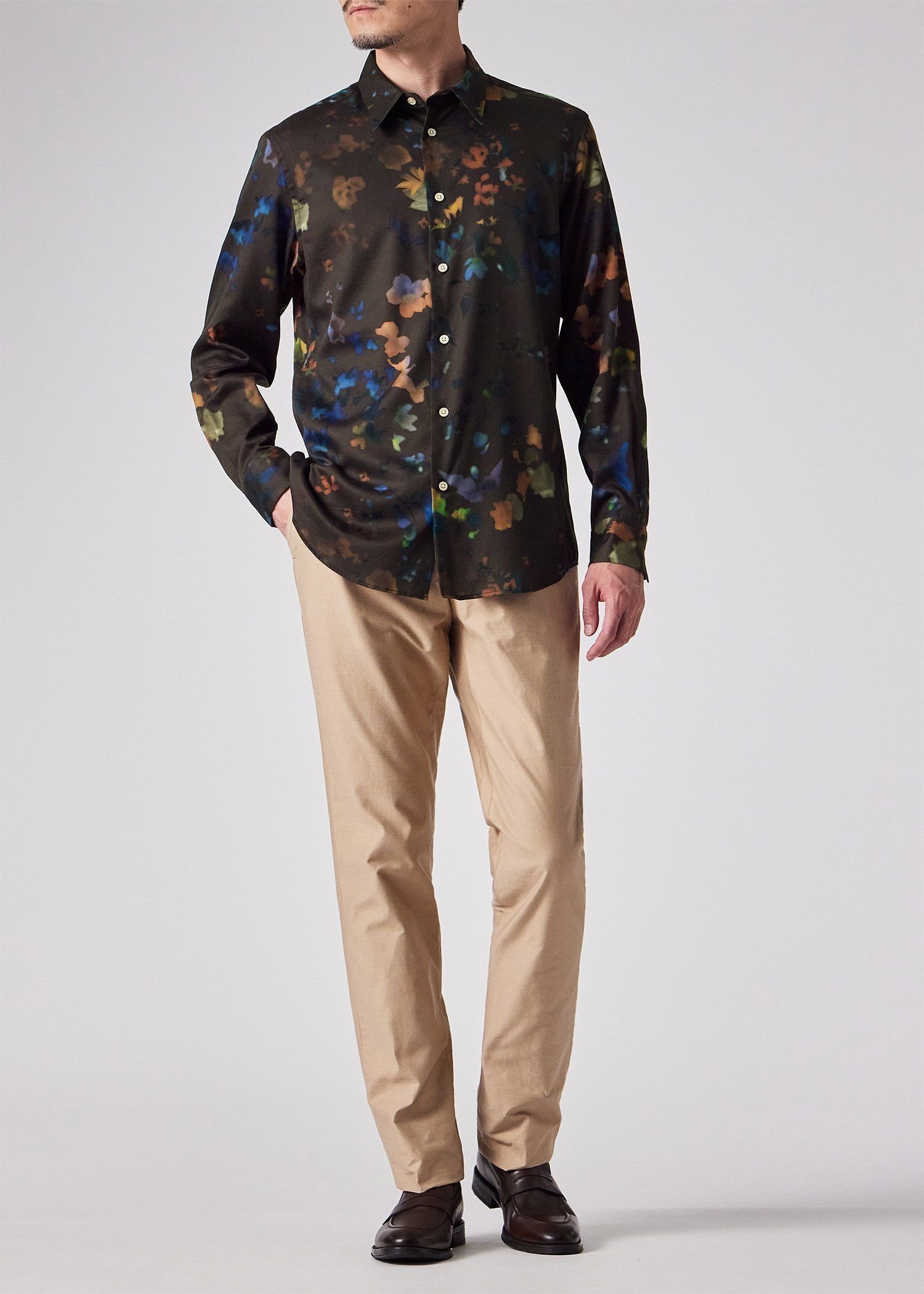 Paul Smith "Dreamscale Placement" シャツ ポール・スミス トップス シャツ・ブラウス ブラウン【送料無料】