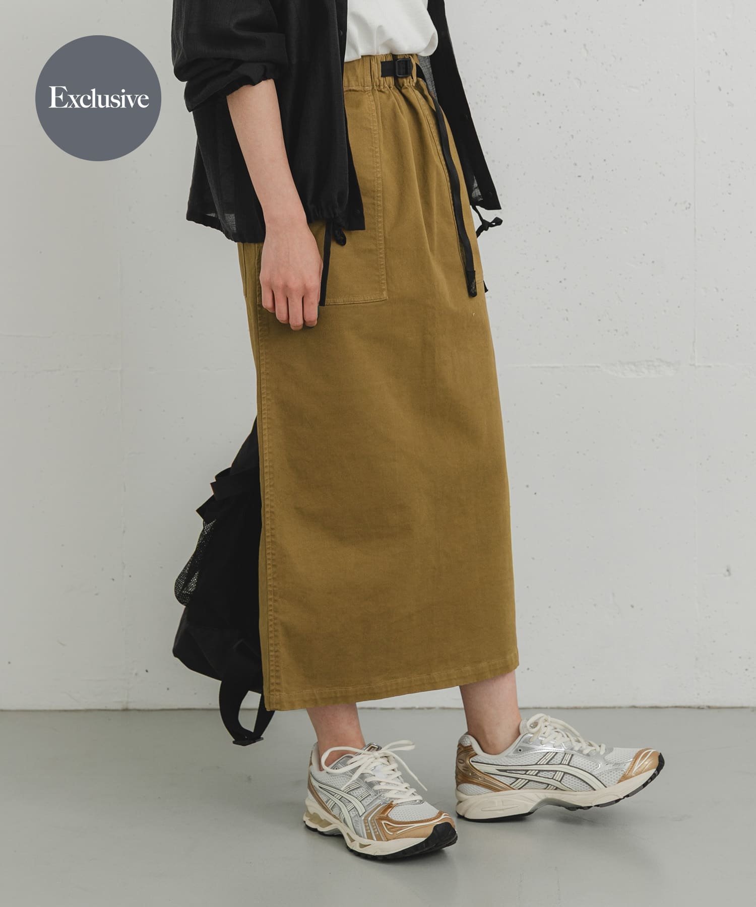 【SALE／45%OFF】EKAL 『別注』GRAMICCI ストレッチツイルスカート アーバンリサーチドアーズ スカート その他のスカート ブラウン ブラック【送料無料】