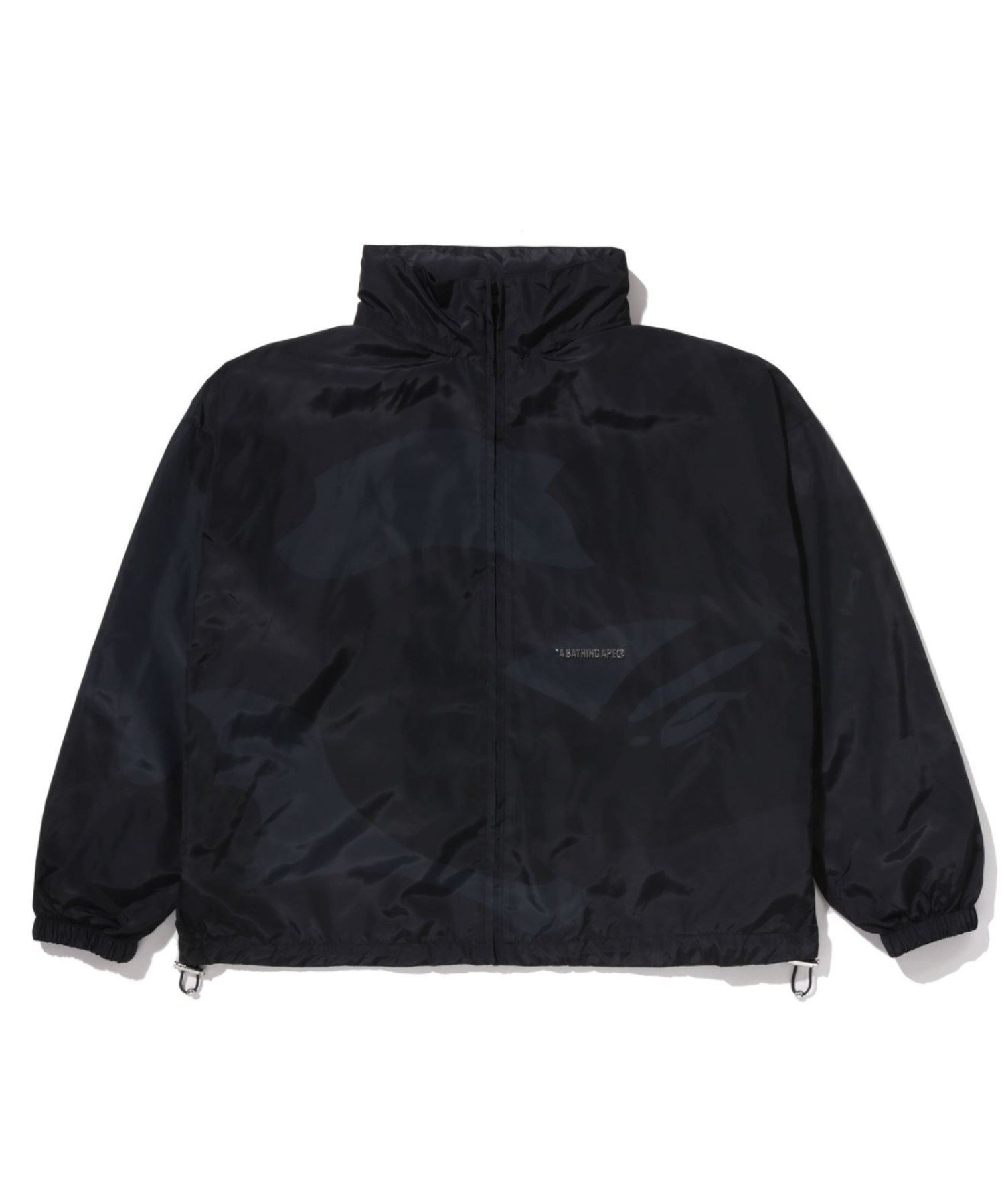 A BATHING APE COLOR CAMO STAND COLLAR HOODED JACKET ア ベイシング エイプ ジャケット・アウター ブルゾン・ジャンパー ブラック パープル【送料無料】