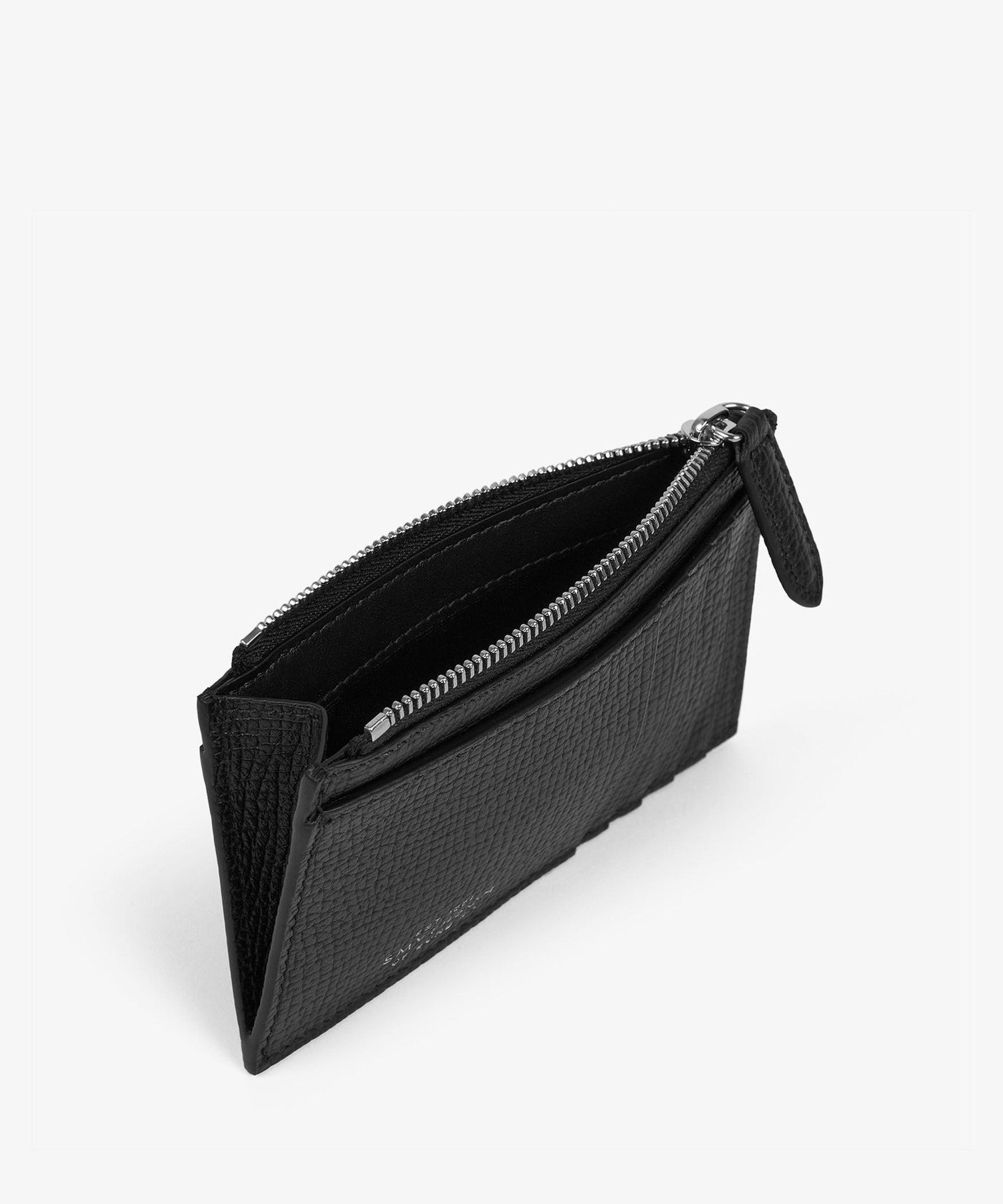 SMYTHSON 8 Card Slot Coin Purse in Ludlow スマイソン 財布・ポーチ・ケース 名刺入れ・カードケース ブラック【送料無料】