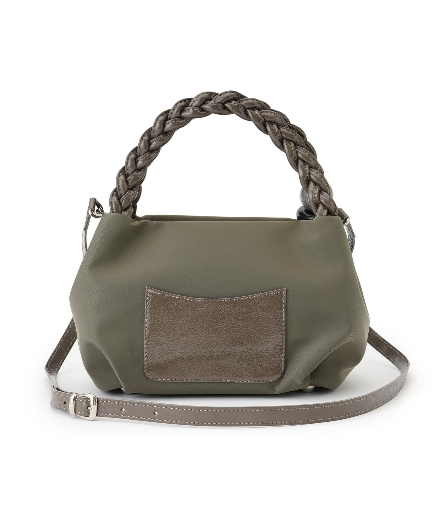 【SALE／50%OFF】Leilian 2WAYミニボストンバッグ レリアン バッグ ハンドバッグ カーキグリーン ブラック【送料無料】