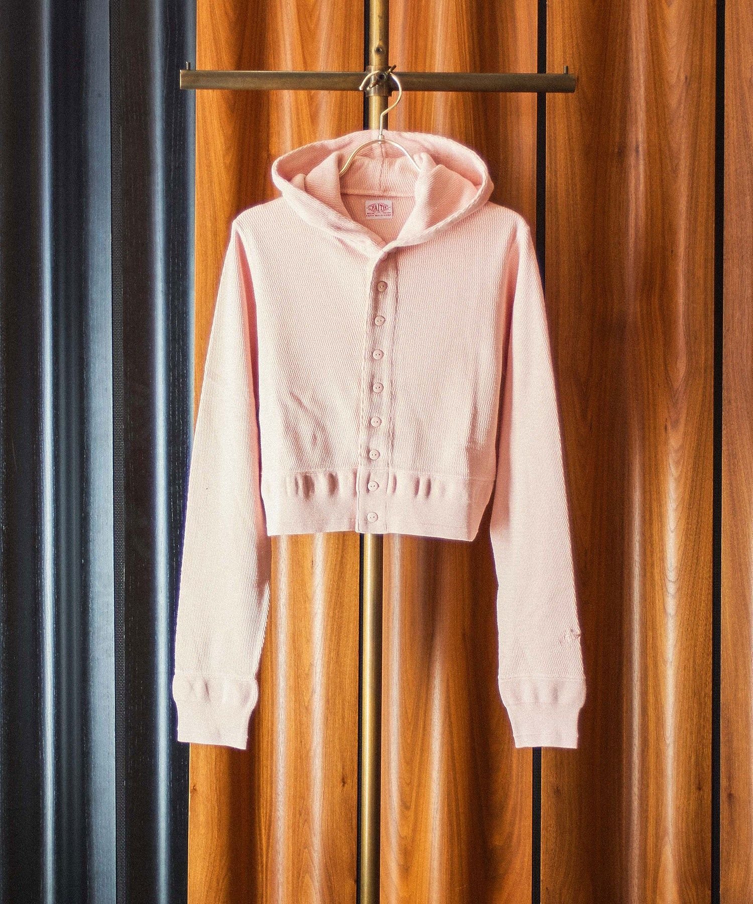 ROSE BUD FAITH MILLS THERMAL CD ローズバッド トップス カットソー・Tシャツ グレー ピンク パープル