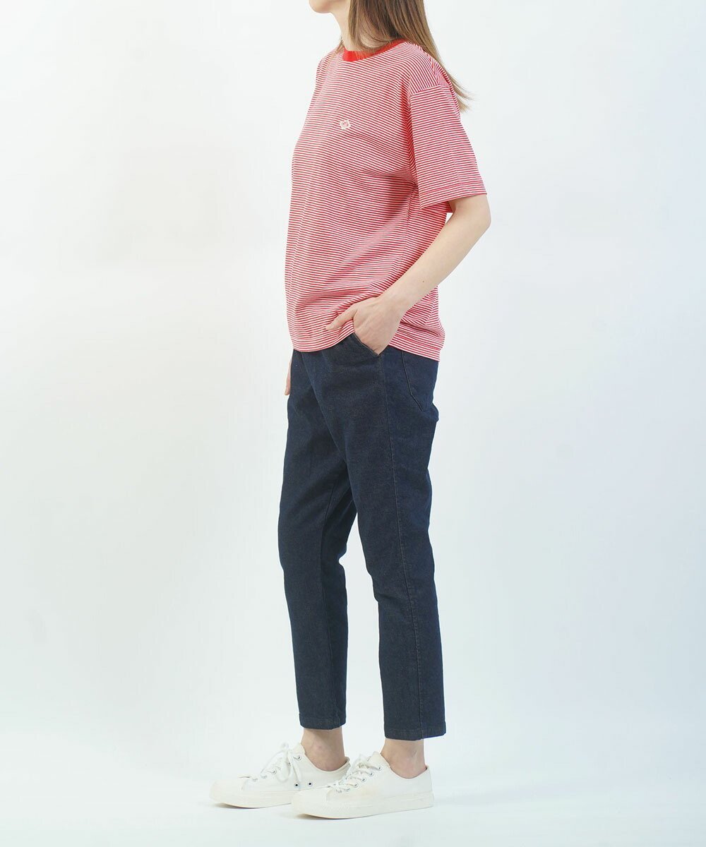 TRAVAIL MANUEL トラヴァイユマニュアル ストレッチデニムペグパンツ ブルーコムブルー パンツ チノパンツ