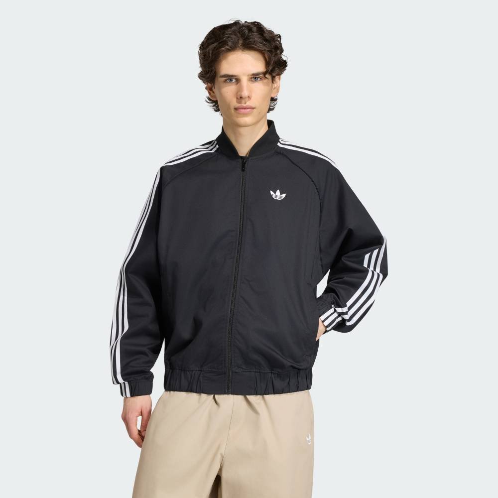 adidas 【公式】アディダス adidas 返品可 SST アディカラー クラシック コットン ツイル トラックトップ(ジャージ) アディダス トップス その他のトップス ブラック【送料無料】