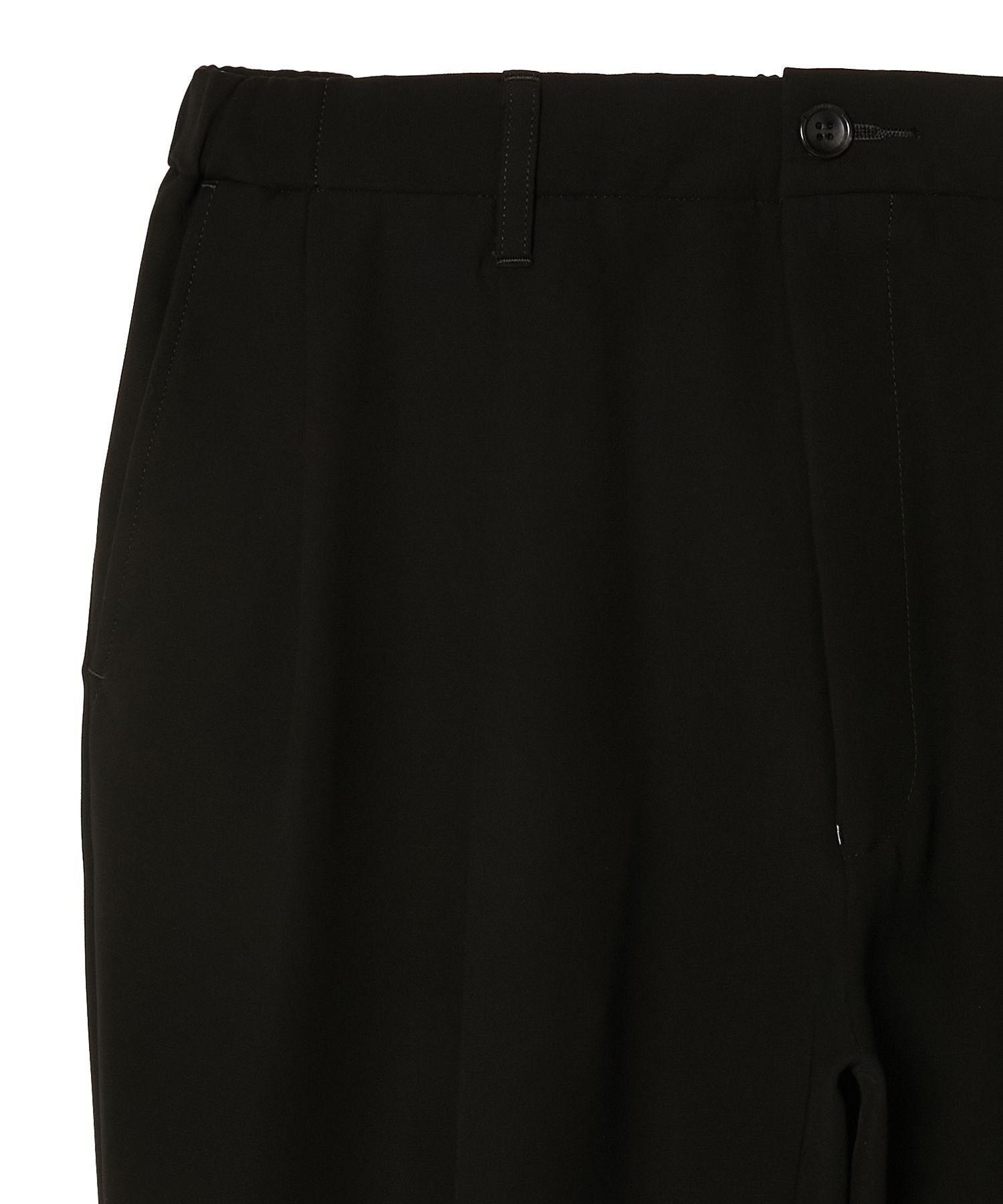2TUCK TROUSERS エヌ．ハリウッド パンツ スラックス・ドレスパンツ ブラック