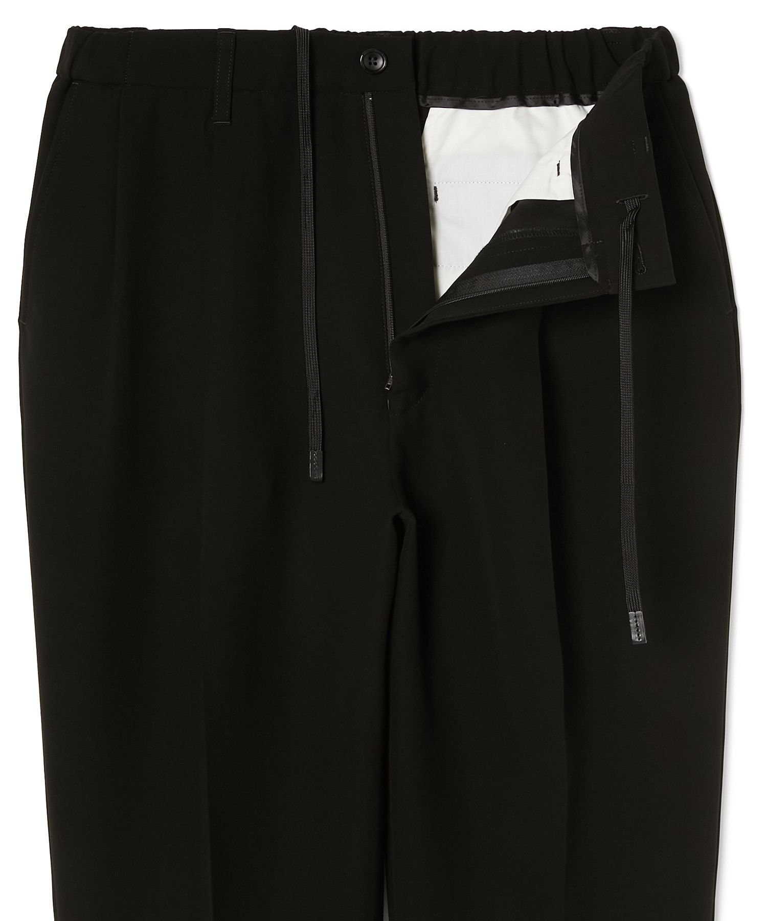 2TUCK TROUSERS エヌ．ハリウッド パンツ スラックス・ドレスパンツ ブラック